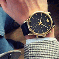 Buy Emporio Armani Chronograph Men’s Quartz Leather Strap Black Dial 46mm Watch - AR1917 in Pakistan