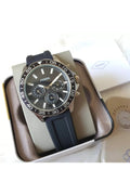 Buy Men's Chronograph Quartz Bannon Black Silicone Strap Black Dial 45Mm Watch in Pakistan