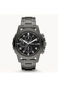 Buy Fossil Men's Chronograph Quartz Grey Stainless Steel Black Dial 45mm Watch FS4721 in Pakistan