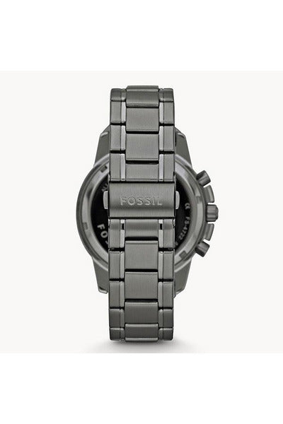 Buy Fossil Men's Chronograph Quartz Grey Stainless Steel Black Dial 45mm Watch FS4721 in Pakistan