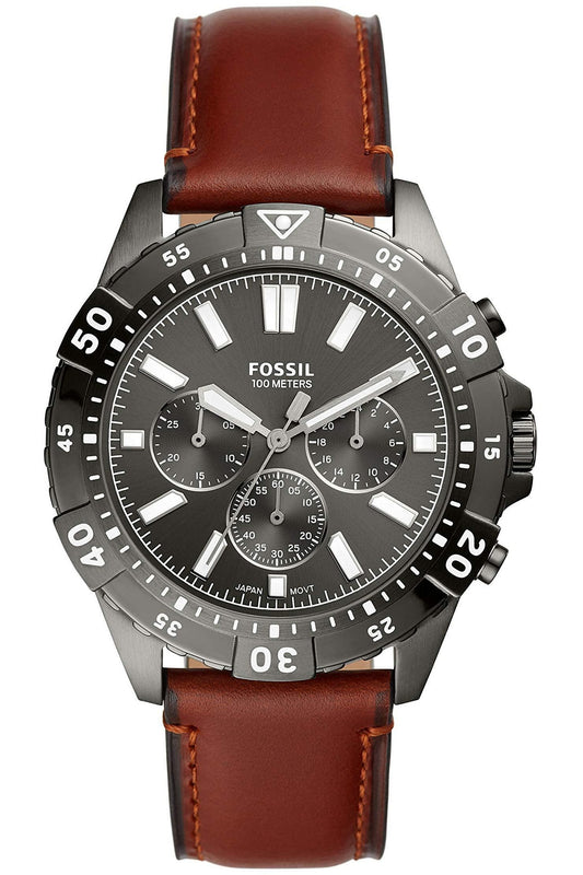 Buy Fossil Men's Chronograph Quartz Brown Leather Strap Grey Dial 44mm Watch FS5770 in Pakistan