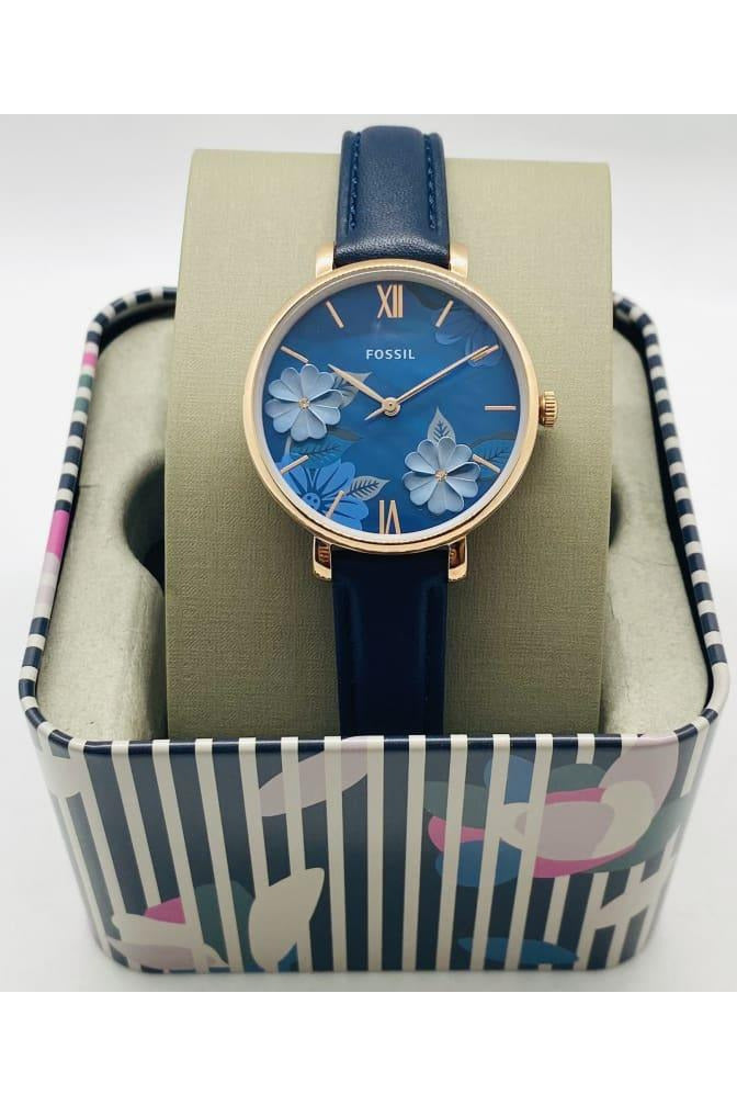 Buy Fossil Women's Quartz Blue Leather Strap Blue Dial 36mm Watch ES4673 in Pakistan