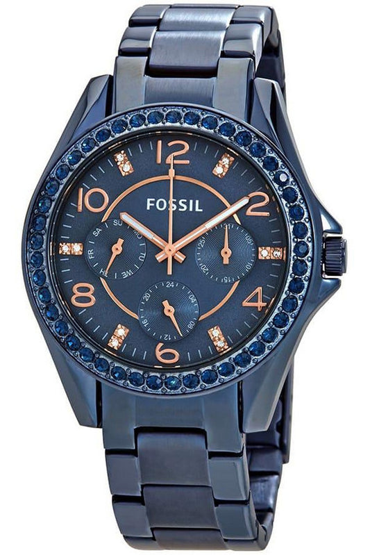 Buy Fossil Women's Quartz Blue Stainless Steel Blue Dial 38mm Watch ES4294 in Pakistan