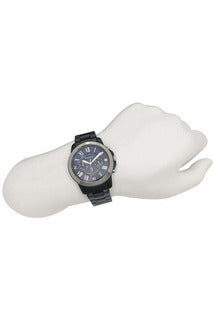 Buy Fossil Men's Chronograph Quartz Blue Stainless Steel Blue Dial 44mm Watch FS5230 in Pakistan