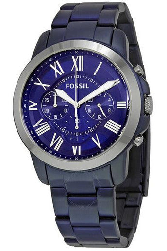 Buy Fossil Men's Chronograph Quartz Blue Stainless Steel Blue Dial 44mm Watch FS5230 in Pakistan