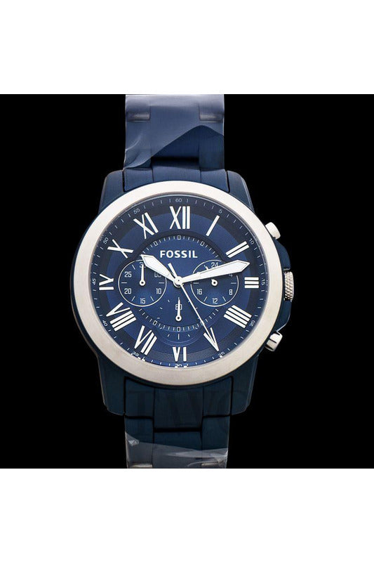 Buy Fossil Men's Chronograph Quartz Blue Stainless Steel Blue Dial 44mm Watch FS5230 in Pakistan