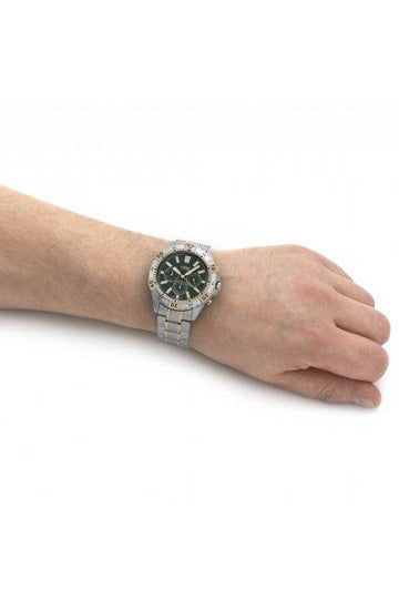 Buy Fossil Men's Chronograph Quartz Two-tone Stainless Steel Green Dial 44mm Watch FS5622 in Pakistan