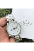 Buy Fossil Women's Quartz Silver Stainless Steel Silver Dial 35mm Watch ES4262 in Pakistan