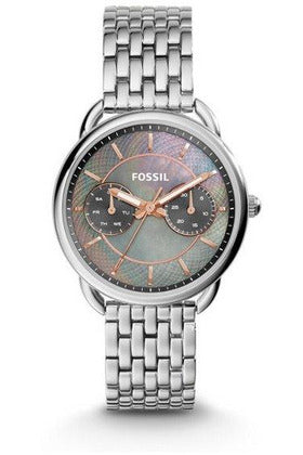 Buy Fossil Women's Quartz Silver Stainless Steel Black Mother of Pearl Dial 35mm Watch ES3911 in Pakistan
