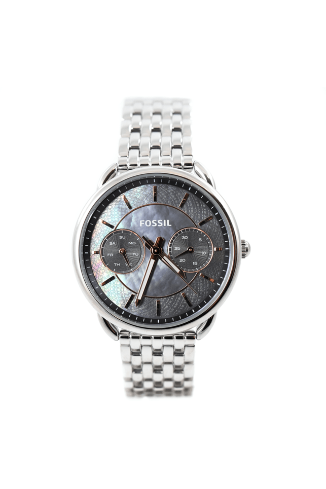 Buy Fossil Women's Quartz Silver Stainless Steel Black Mother of Pearl Dial 35mm Watch ES3911 in Pakistan