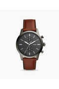 Buy Fossil Men's Chronograph Quartz Leather Strap Grey Dial 44mm Watch FS5522 in Pakistan