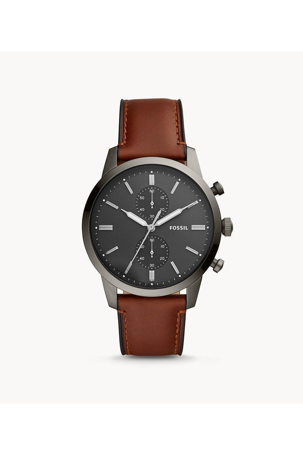 Buy Fossil Men's Chronograph Quartz Leather Strap Grey Dial 44mm Watch FS5522 in Pakistan