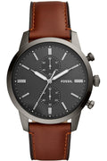 Buy Fossil Men's Chronograph Quartz Leather Strap Grey Dial 44mm Watch FS5522 in Pakistan