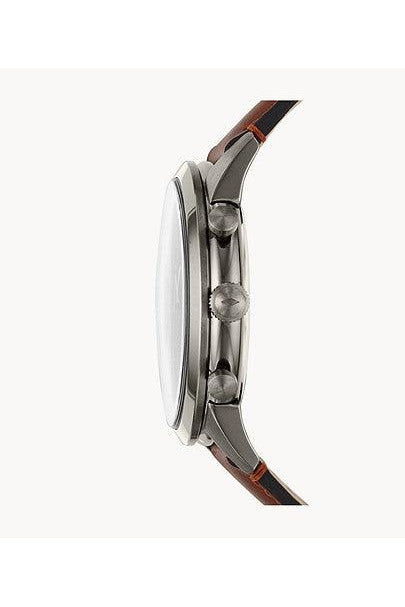 Buy Fossil Men's Chronograph Quartz Leather Strap Grey Dial 44mm Watch FS5522 in Pakistan