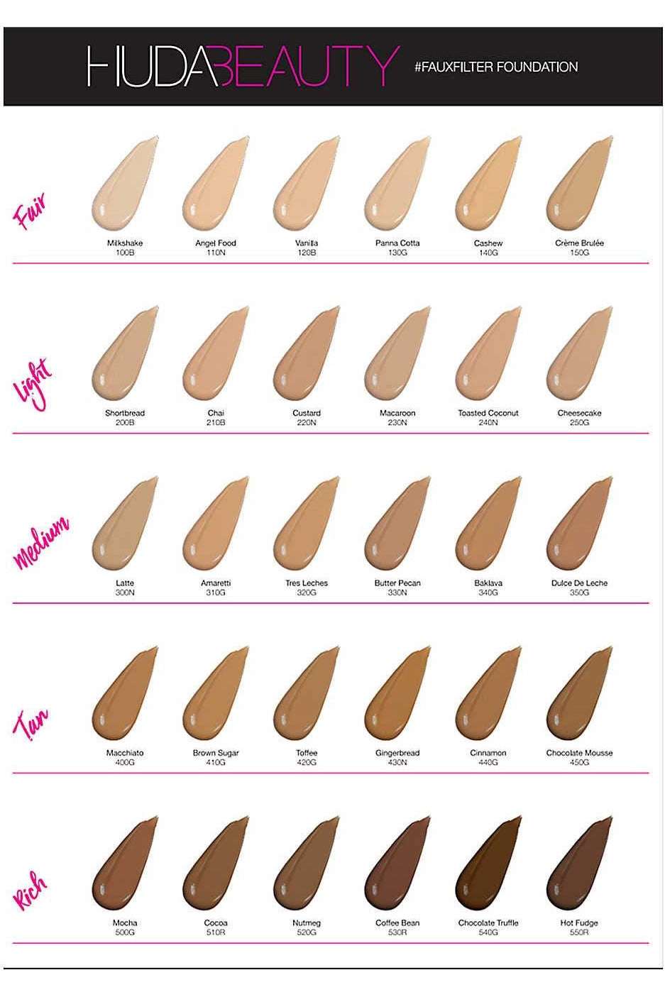 Buy Huda Beauty Faux Filter Foundation - Butter Pecan 330N in Pakistan