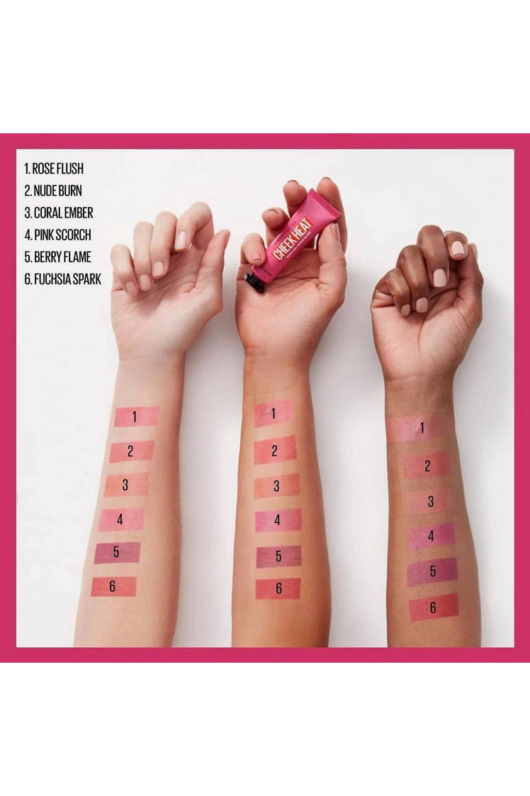 Buy Maybelline Cheek Heat Gel Cream Blush - Rose Flash in Pakistan