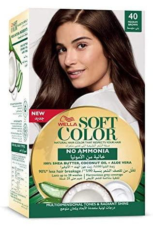 Buy Wella Soft Kit 40 Medium Brown - 125ml in Pakistan