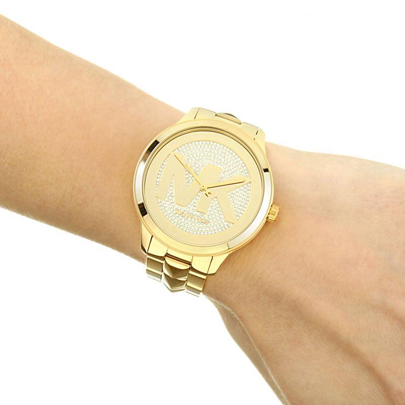 Buy Michael Kors Womens Quartz Runway Stainless Steel Gold Dial 44mm Watch - Mk6714 in Pakistan