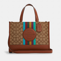 Buy Coach Dempsey Carryall In Signature Jacquard With Stripe And Coach Patch Bag Large - Khaki in Pakistan