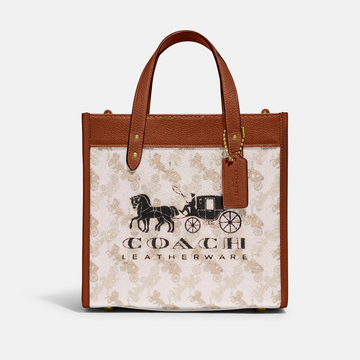 Buy Coach Field Tote In Signature Canvas With Horse And Carriage Print Bag Small in Pakistan
