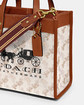 Buy Coach Field Tote In Signature Canvas With Horse And Carriage Print Bag Small - Orange in Pakistan