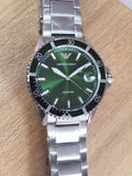 Buy Emporio Armani Men's Quartz Stainless Steel Green Dial 42mm Watch AR11338 in Pakistan
