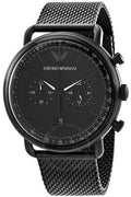 Buy Emporio Armani Men's Chronograph Quartz Stainless Steel Black Dial 43mm Watch AR11264 in Pakistan