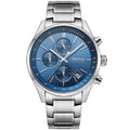 Buy Hugo Boss Mens Chronograph Quartz Stainless Steel Blue Dial 44mm Watch - 1513478 in Pakistan
