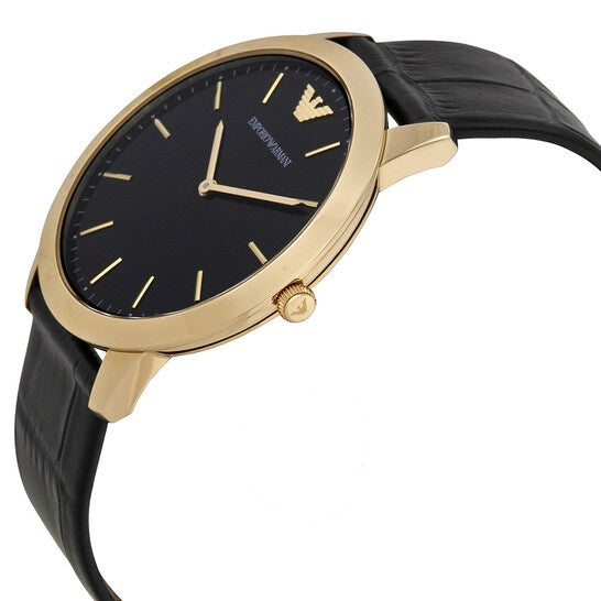 Buy Emporio Armani Quartz Black Leather Strap Black Dial 42mm Watch for Men - Ar1742 in Pakistan
