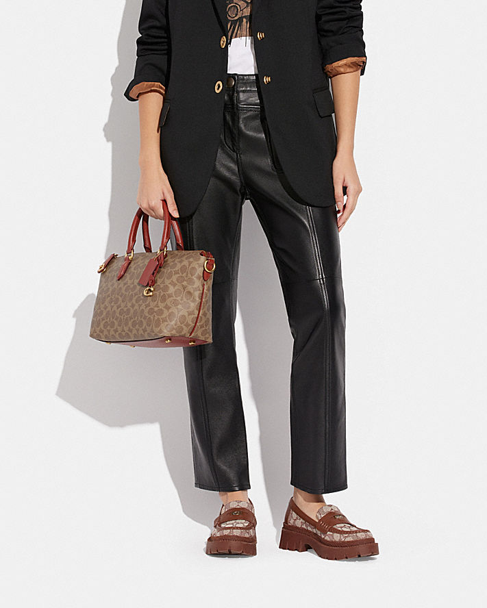 Buy Coach Pillow Cara Soft Pebble Leather Crossbody Satchel Small Bag in Pakistan