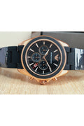 Buy Emporio Armani Men’s Analogue Quartz Silicone & Stainless Steel Black Dial 44mm Watch AR6066 in Pakistan