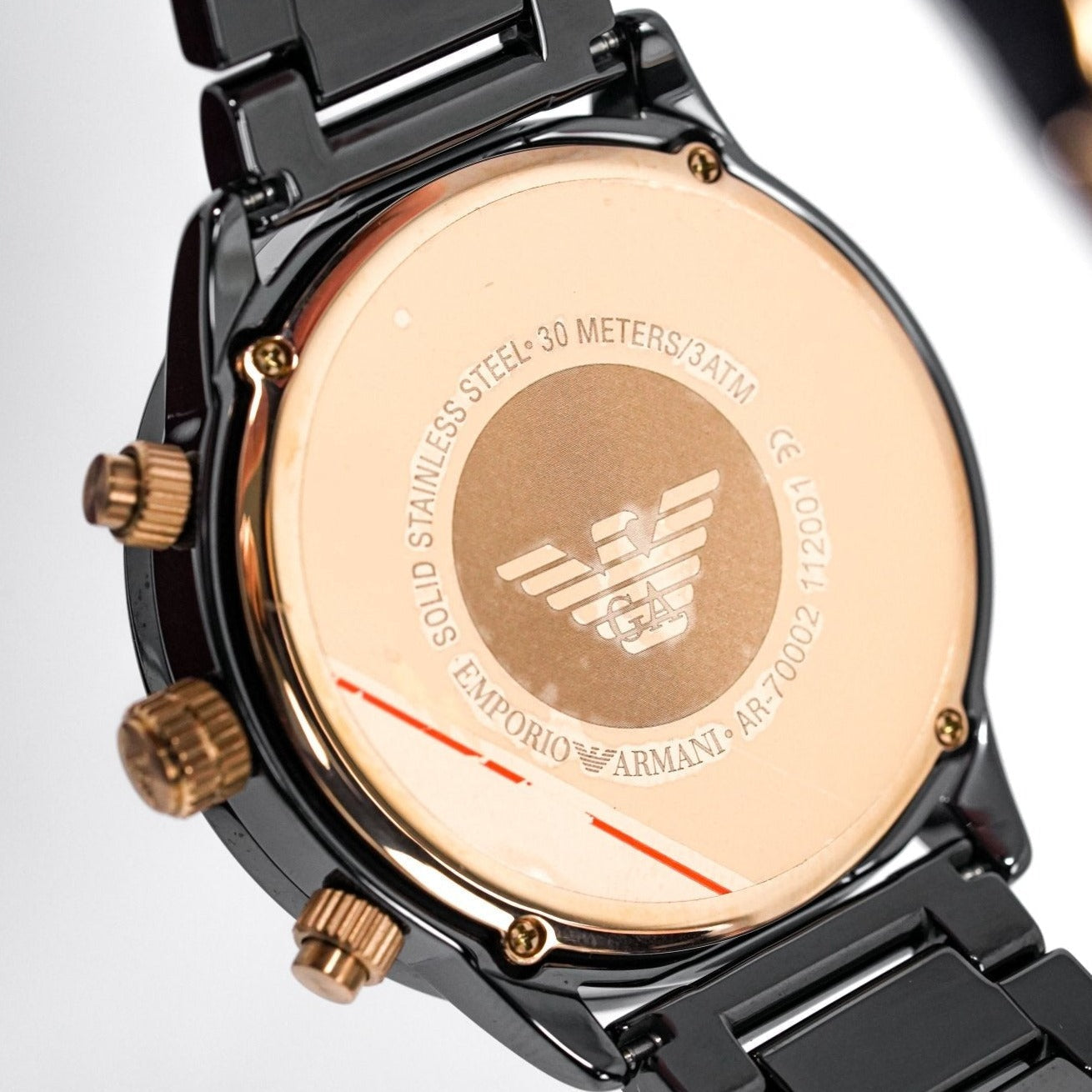 Buy Emporio Armani Men's Quartz Black Ceramic Black Dial 43mm Watch AR70002 in Pakistan