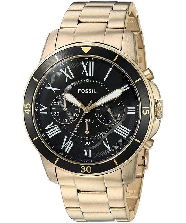 Buy Men's Chronograph Quartz Stainless Steel Black Dial 44Mm Watch in Pakistan