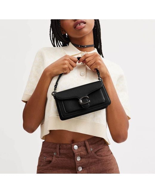 Buy Coach Tabby Light Polished Pebble Leather Mini Wristlet Crossbody Bag in Pakistan