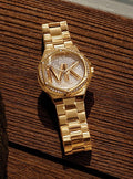 Buy Michael Kors Womens Quartz Stainless Steel Gold Dial 37mm Watch - Mk7229 in Pakistan
