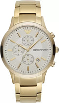 Buy Emporio Armani Mens Chronograph Quartz Stainless Steel Off White Dial 43mm Watch - Ar11332 in Pakistan