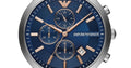 Buy Emporio Armani Mens Chronograph Stainless Steel Blue Dial 43mm Watch - Ar11458 in Pakistan