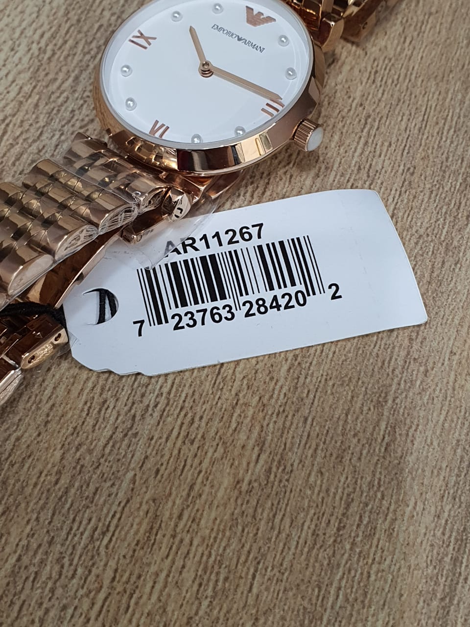 Buy Emporio Armani Womens Rose Gold Stainless Steel White Dial 32mm Watch - Ar11267 in Pakistan