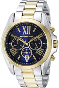 Buy Michael Kors Womens Chronograph Quartz Bradshaw Two Tone Stainless Steel Blue Dial 43mm Watch - Mk5976 in Pakistan