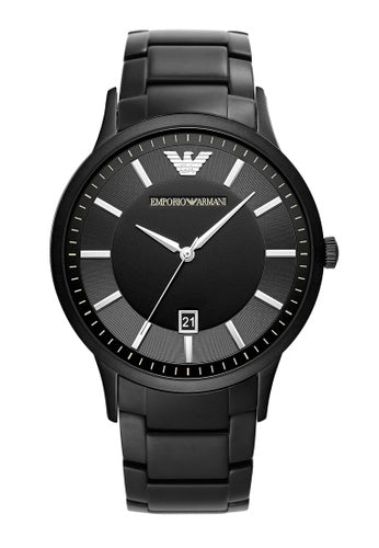 Buy Emporio Armani Renato Black Stainless Steel Black Dial Quartz Watch For Gents - Ar11184 in Pakistan