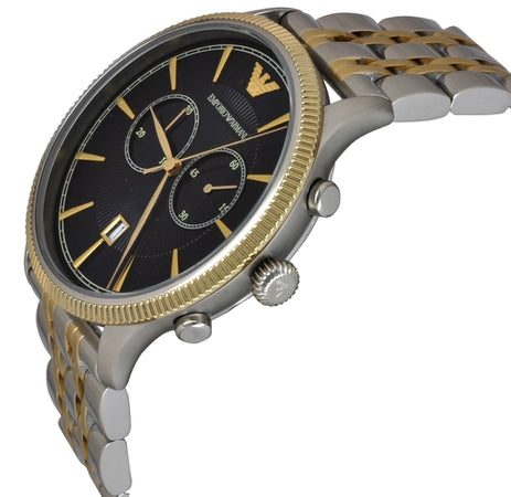 Buy Emporio Armani Men's Chronograph Stainless Steel Blue Dial 43mm Watch AR1847 in Pakistan
