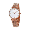 Buy Emporio Armani Womens Rose Gold Stainless Steel White Dial 32mm Watch - Ar11267 in Pakistan