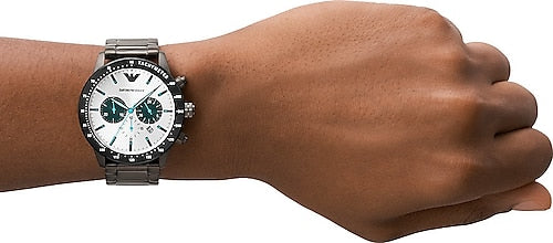 Buy Emporio Armani Men's Chronograph Stainless Steel MultiColour Dial 43mm Watch AR11471 in Pakistan