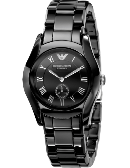 Buy Emporio Armani Women's Black Ceramic Dial Stainless Steel Strap Watch - AR1402 in Pakistan