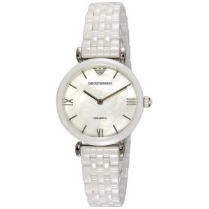Buy Emporio Armani Womens Quartz Stainless Steel Mother Of Pearl 30mm Watch - Ar1485 in Pakistan