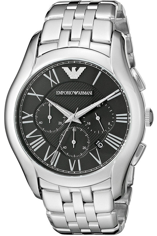 Buy Emporio Armani Men's Chronograph Stainless Steel Black Dial 44mm Watch AR1786 in Pakistan