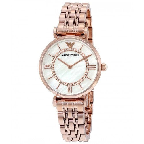 Buy Emporio Armani Womens Analog Stainless Steel Mother Of Pearl Dial 32mm Watch - Ar1909 in Pakistan