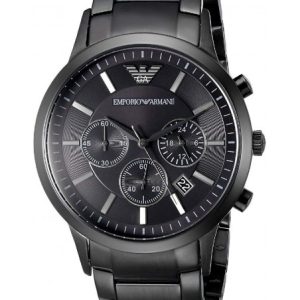 Buy Emporio Armani Mens Quartz Stainless Steel Black Dial 43mm Watch - Ar2453 in Pakistan