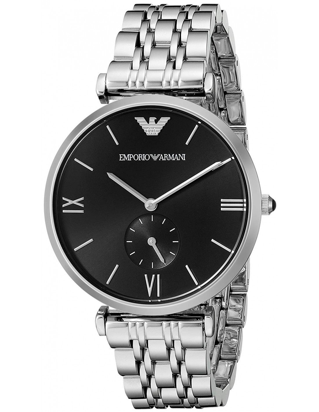 Buy Emporio Armani Stainless Steel Black Dial 40mm Watch for Men - Ar1676 in Pakistan