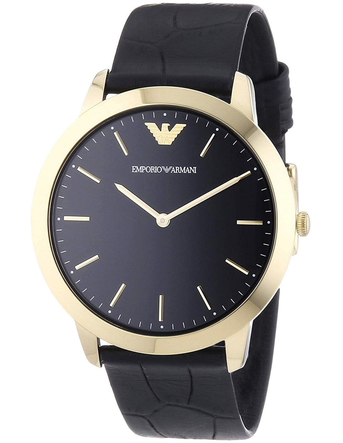 Buy Emporio Armani Quartz Black Leather Strap Black Dial 42mm Watch for Men - Ar1742 in Pakistan
